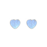 rainbow moonstone slice earrings